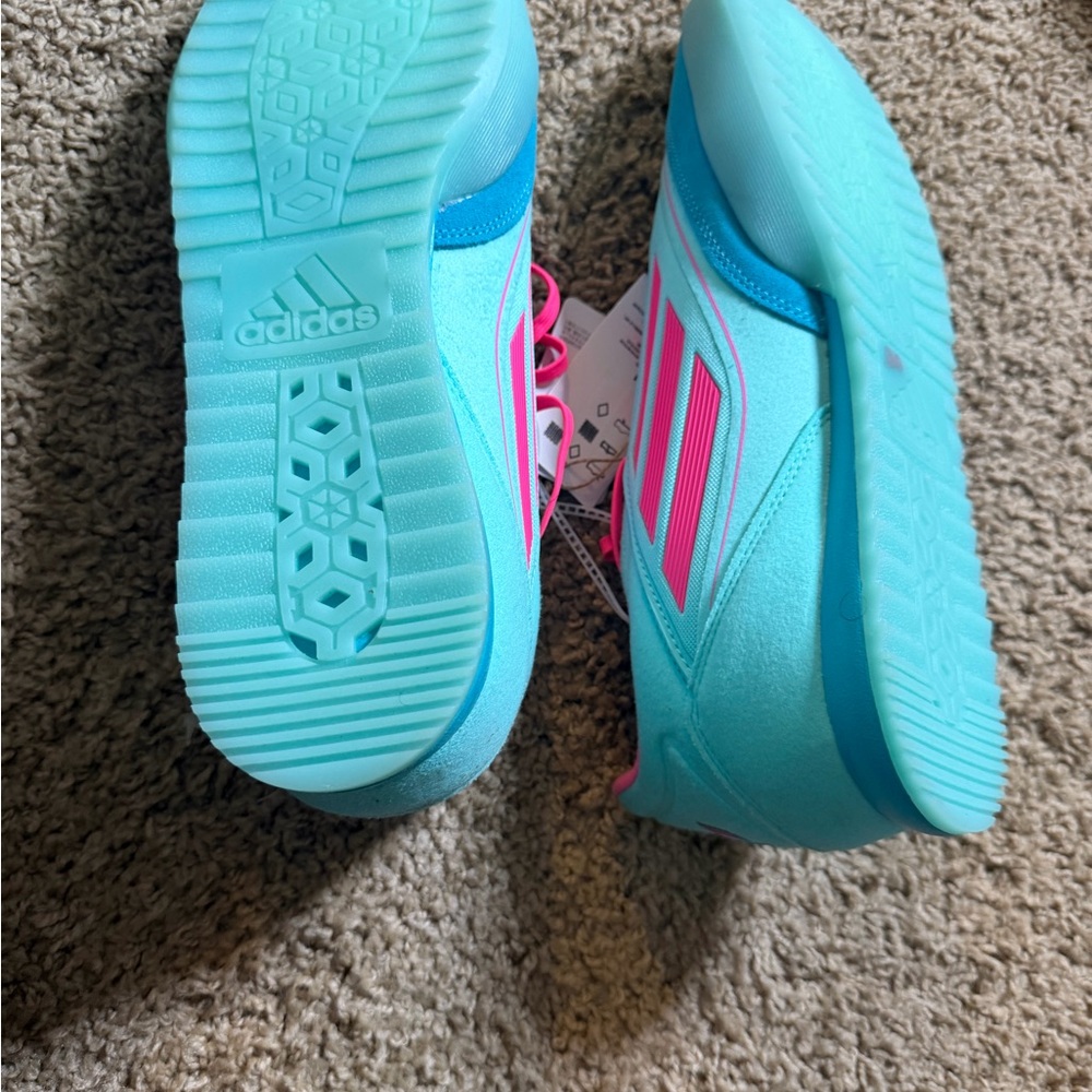 Adidas Men’s Turquoise and Pink Sneakers